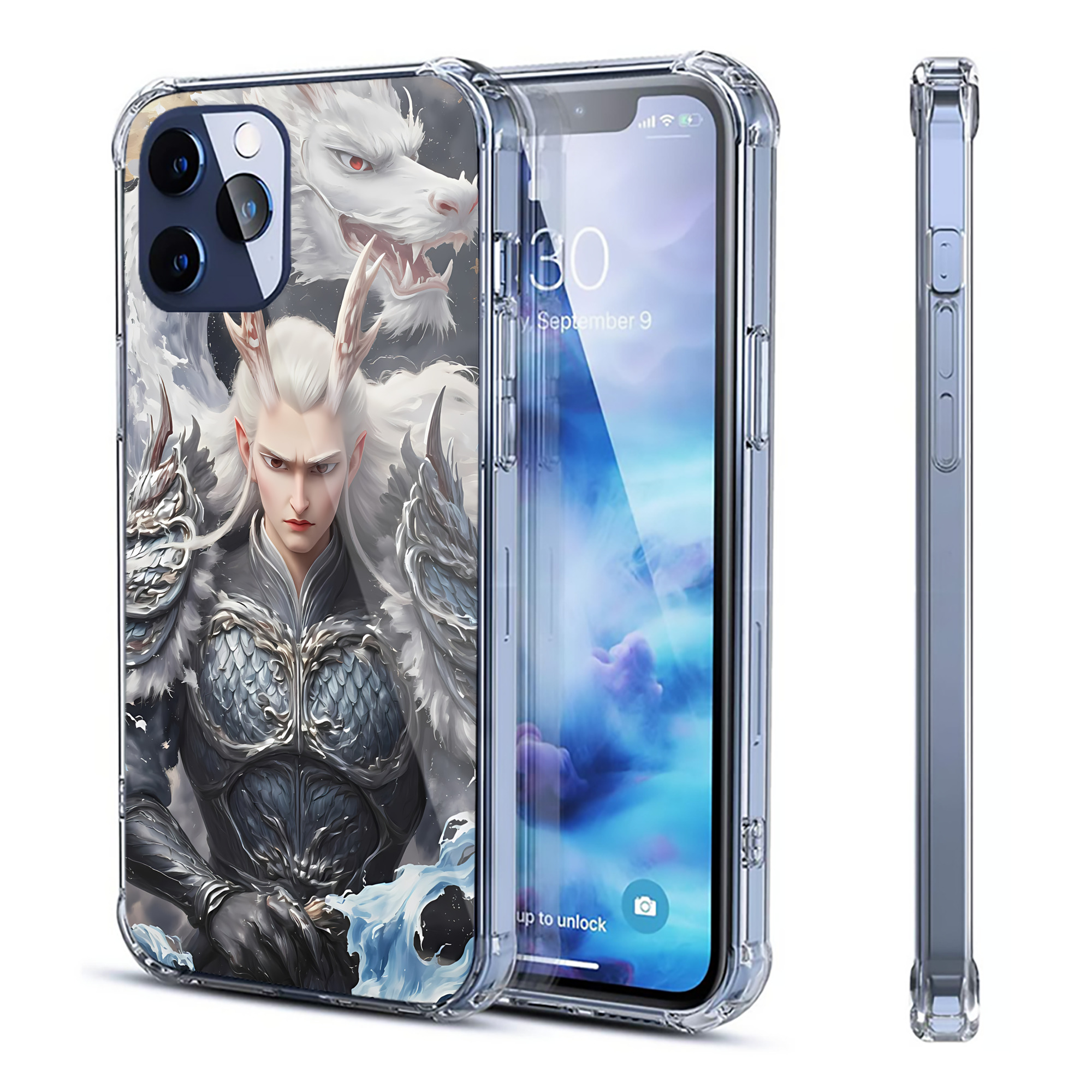 （画像用） Ne Zha 2 ナタ 魔童の大暴れ 【iPhone 12シリーズ対応】透明スマホケース（クリアソフトケース）